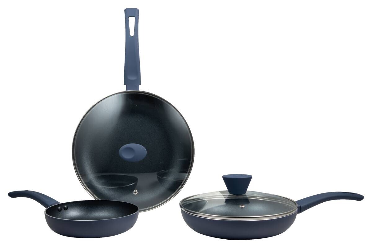 SAN IGNACIO Kochgeschirrset ATLAS schwarz Aluminium 5 tlg.