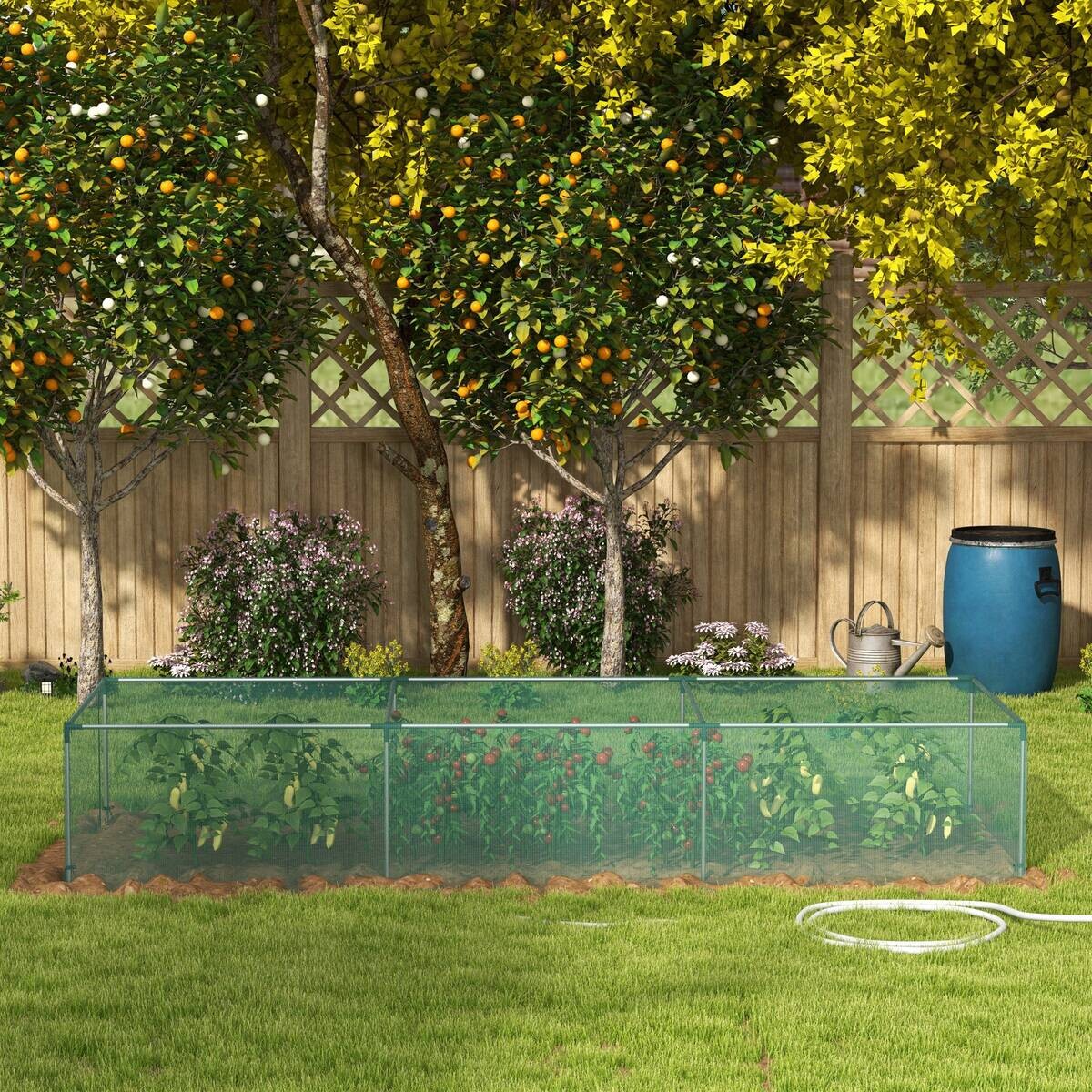 Outsunny Tier-Zubehör grün Kunststoff B/H/L: ca. 373x125x62,5 cm