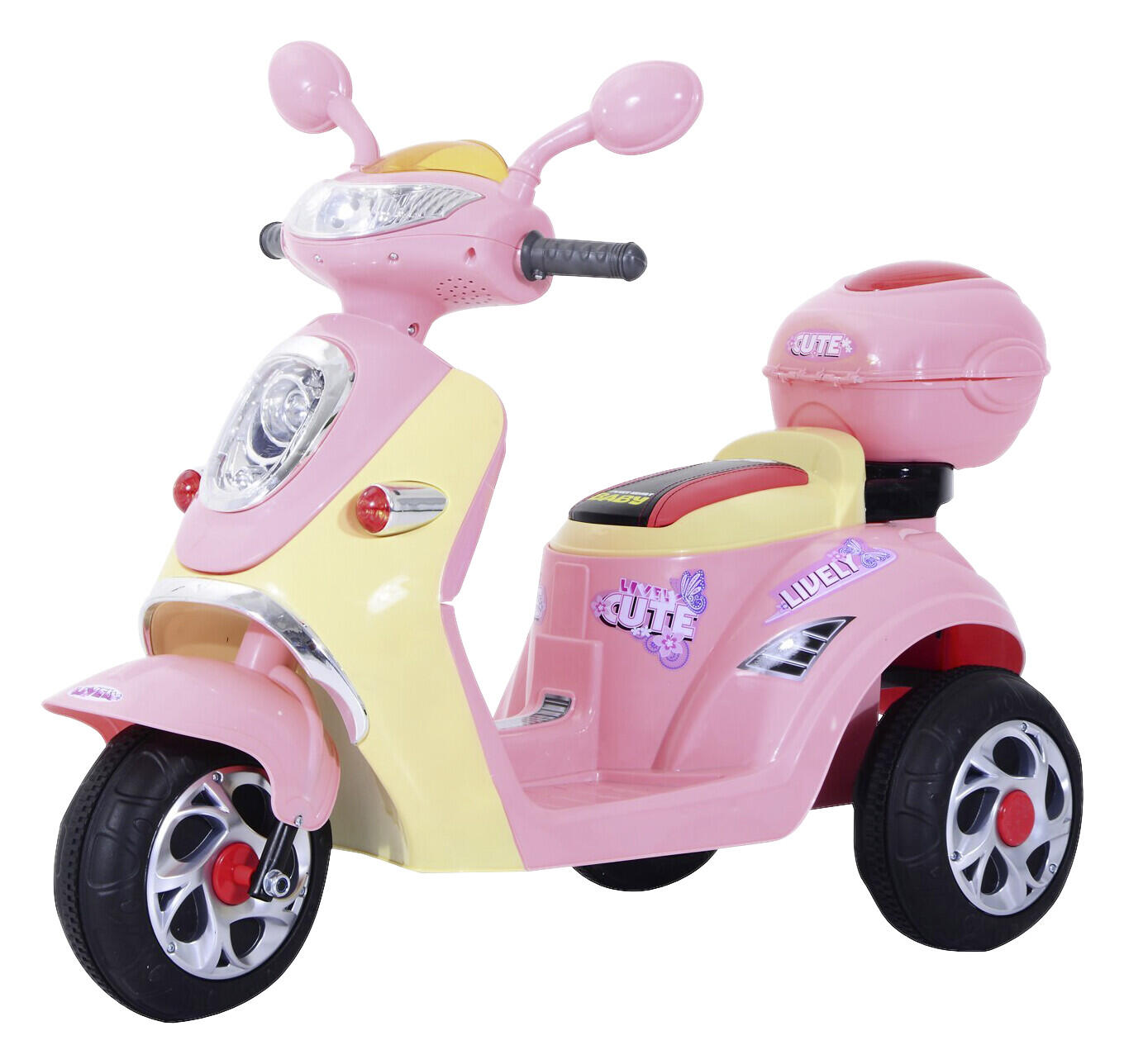 HOMCOM Kinderroller rosa B/H/L: ca. 51x75x108 cm