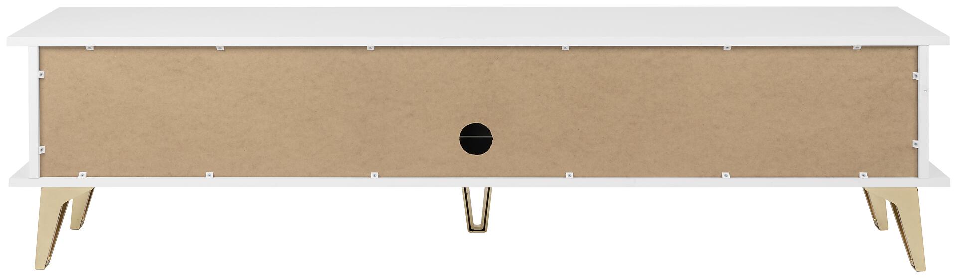 TV-Lowboard Istanbul weiß glänzend B/H/T: ca. 180x48x35 cm