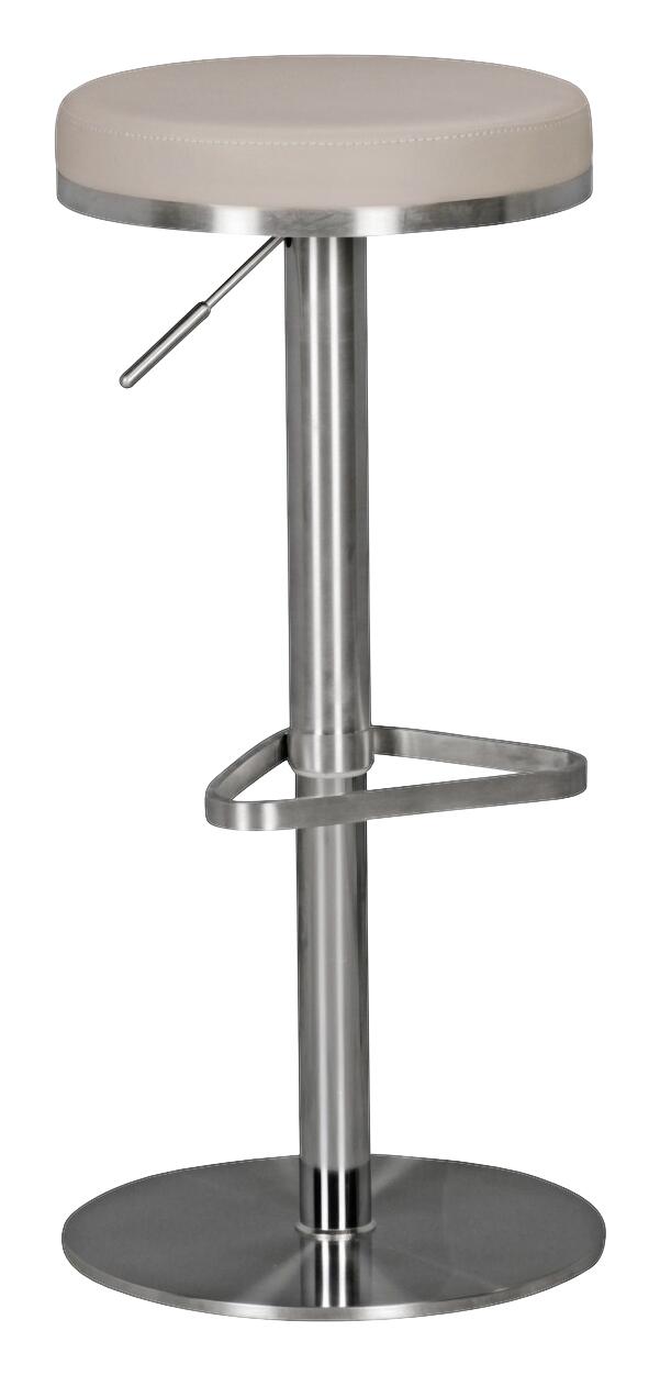 Barhocker beige Kunstleder B/H/T: ca. 38x82x38 cm