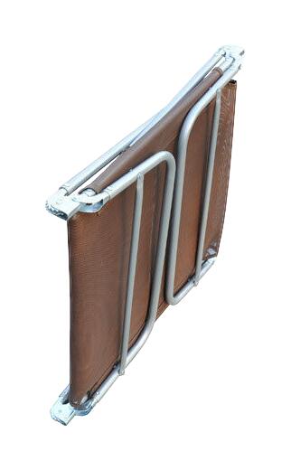 Outsunny Gartenliege braun Netzstoff B/H/L: ca. 56x28x182 cm