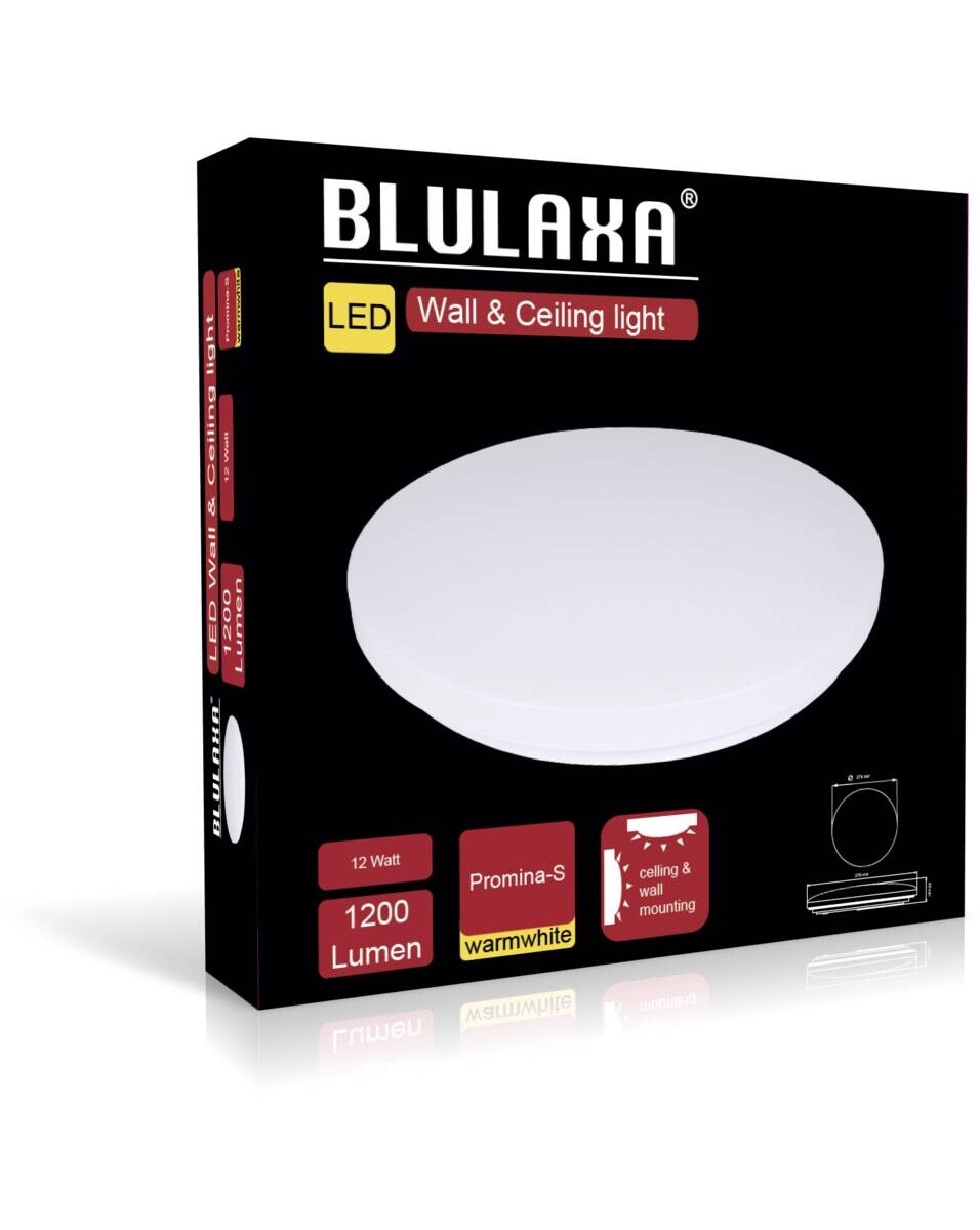 Blulaxa Deckenleuchte Promina weiß Kunststoff H/D: ca. 5,5x28 cm