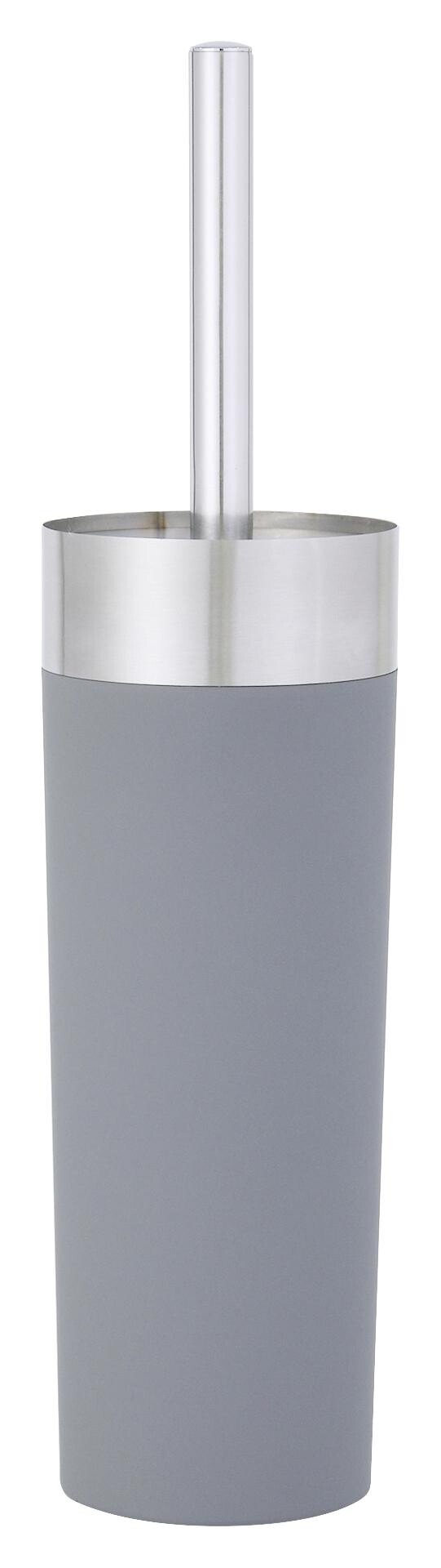 Axentia WC-Garnitur Lena anthrazit schwarz silber Gummi