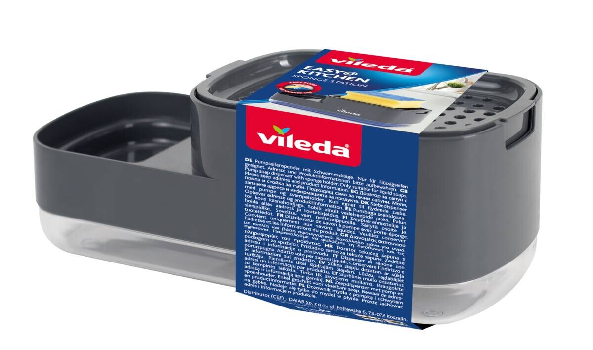 Vileda Pumpspender grau Polypropylen B/H/L: ca. 10x8,5x23 cm Vileda Pumpspender grau Polypropylen B/H/L: ca. 10x8,5x23 cm