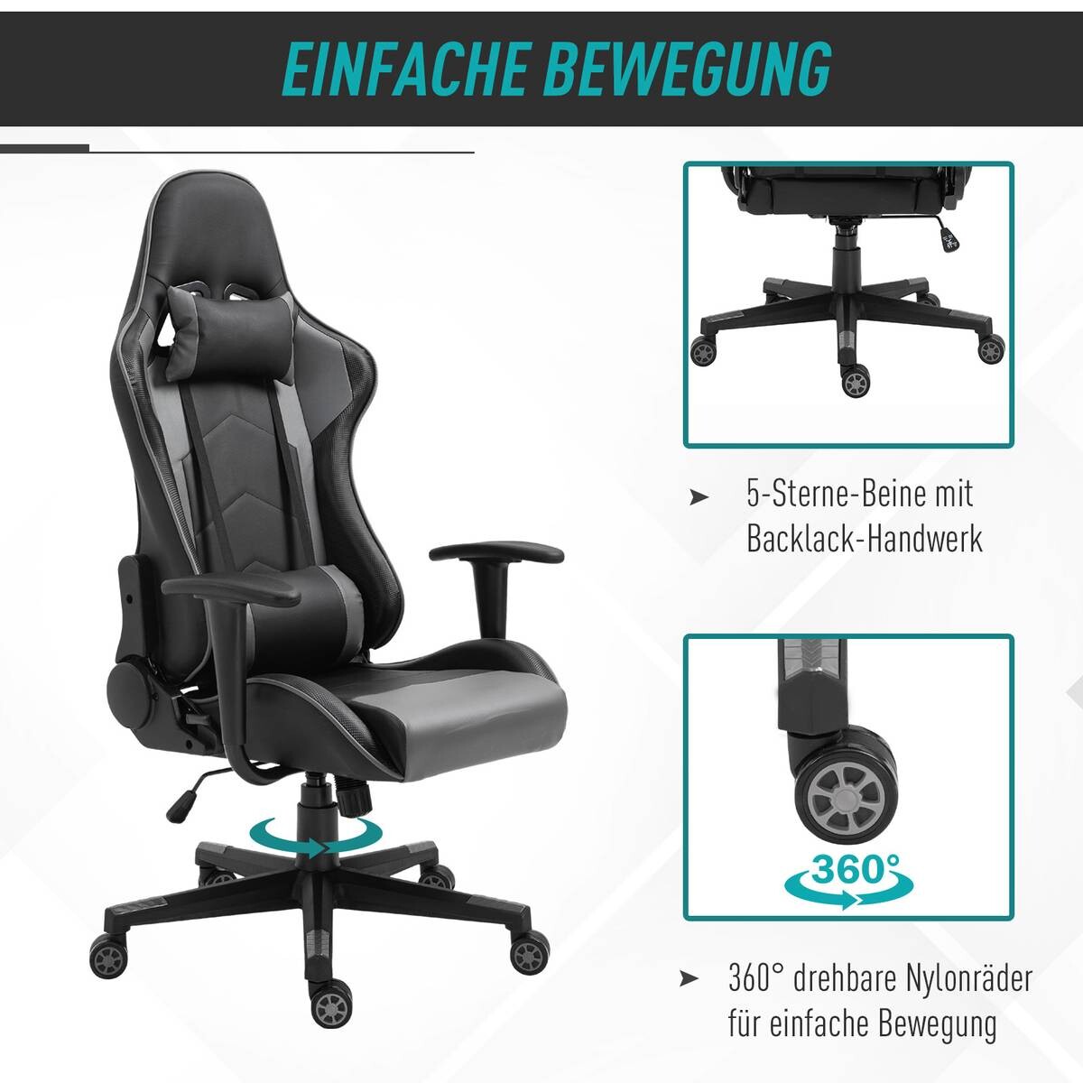 Gaming-Sessel 921-251 schwarz