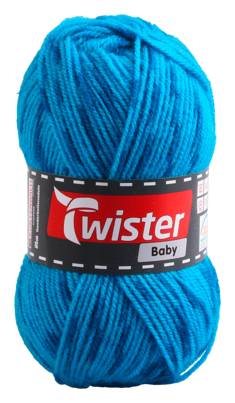Twister Handstrickgarn Twister Baby türkis L: ca. 21000 cm