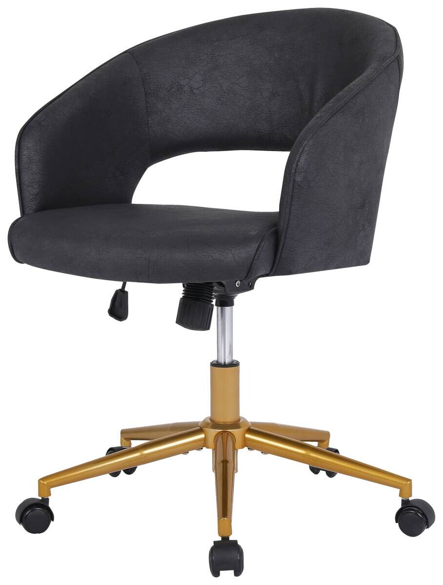 Drehstuhl Andy schwarz Microfaser