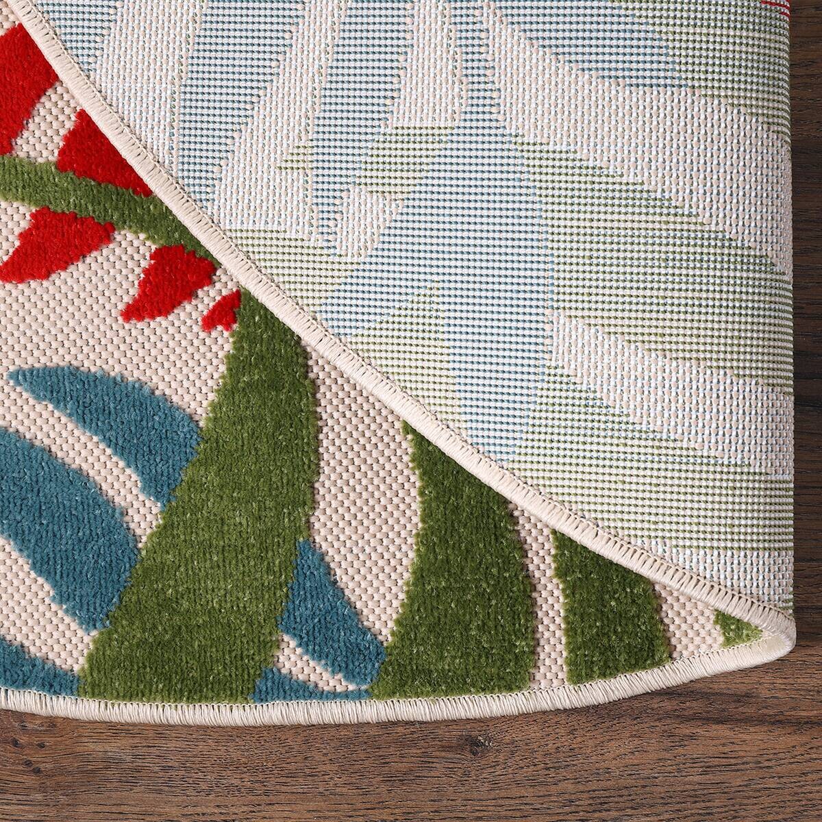 Sanat Outdoorteppich FLORAL bunt B/L: ca. 200x200 cm