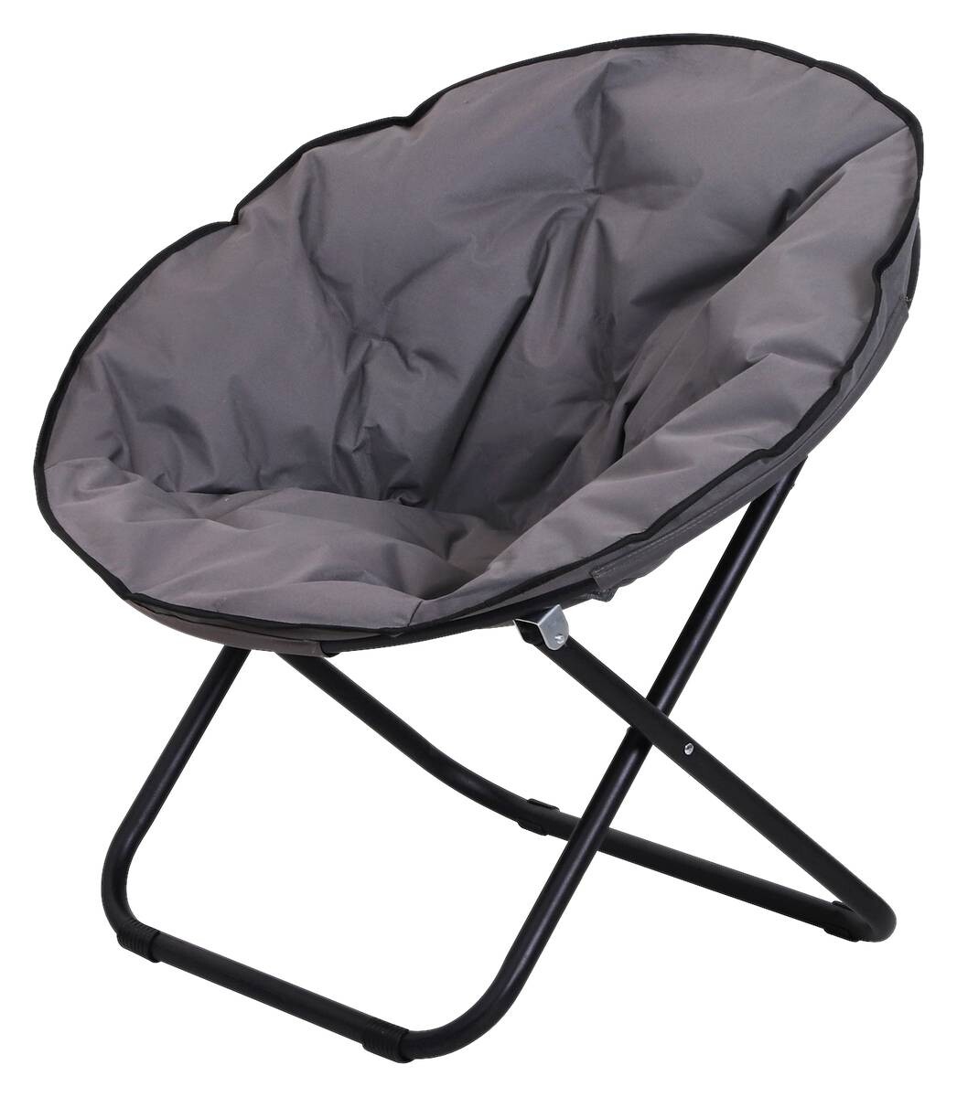 Outsunny Campingstuhl grau Polyester B/H/L: ca. 80x75x80 cm