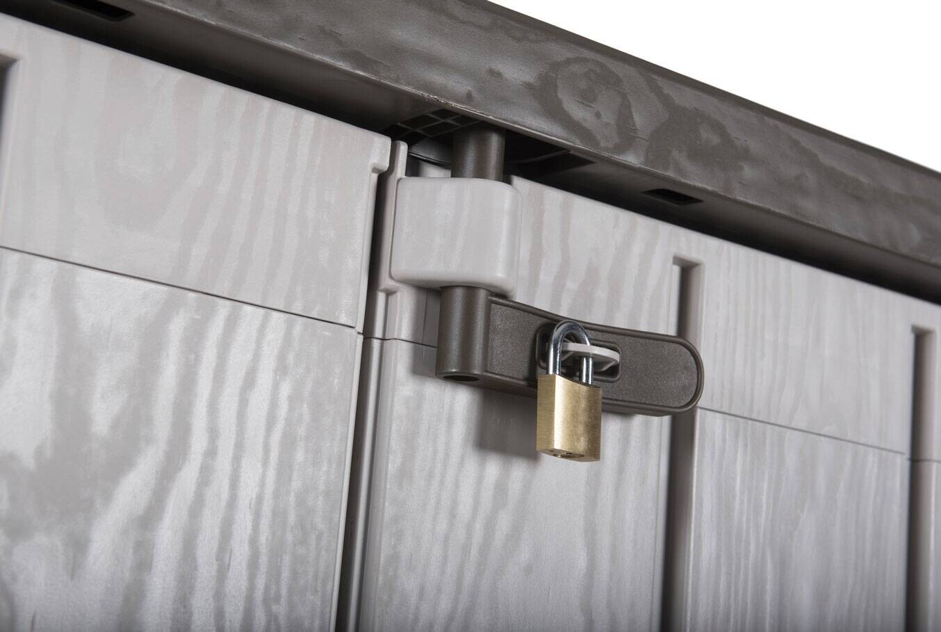 Toomax Mülltonnenbox Stora Way taupe B/H/L: ca. 111x74,5x129,5 cm