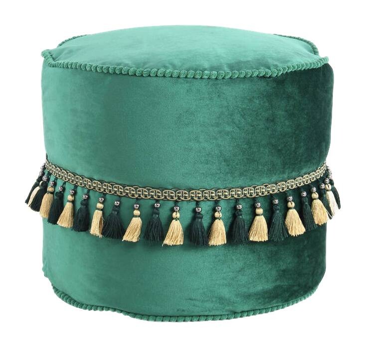 360 Living Hocker Taj Mahal 200 grün H/D: ca. 38x45 cm