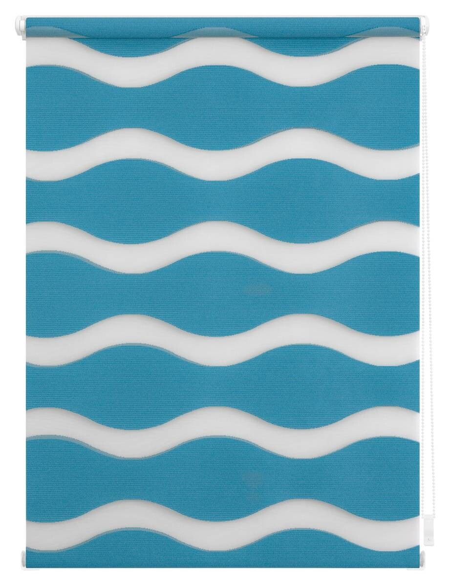 LICHTBLICK Doppelrollo Duo Welle petrol B/L: ca. 60x150 cm