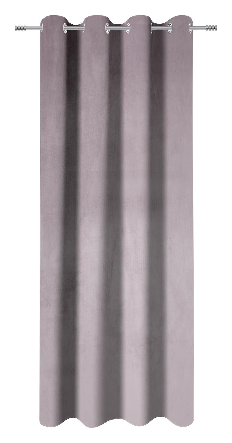Ösenvorhang Samt mauve B/L: ca. 135x245 cm