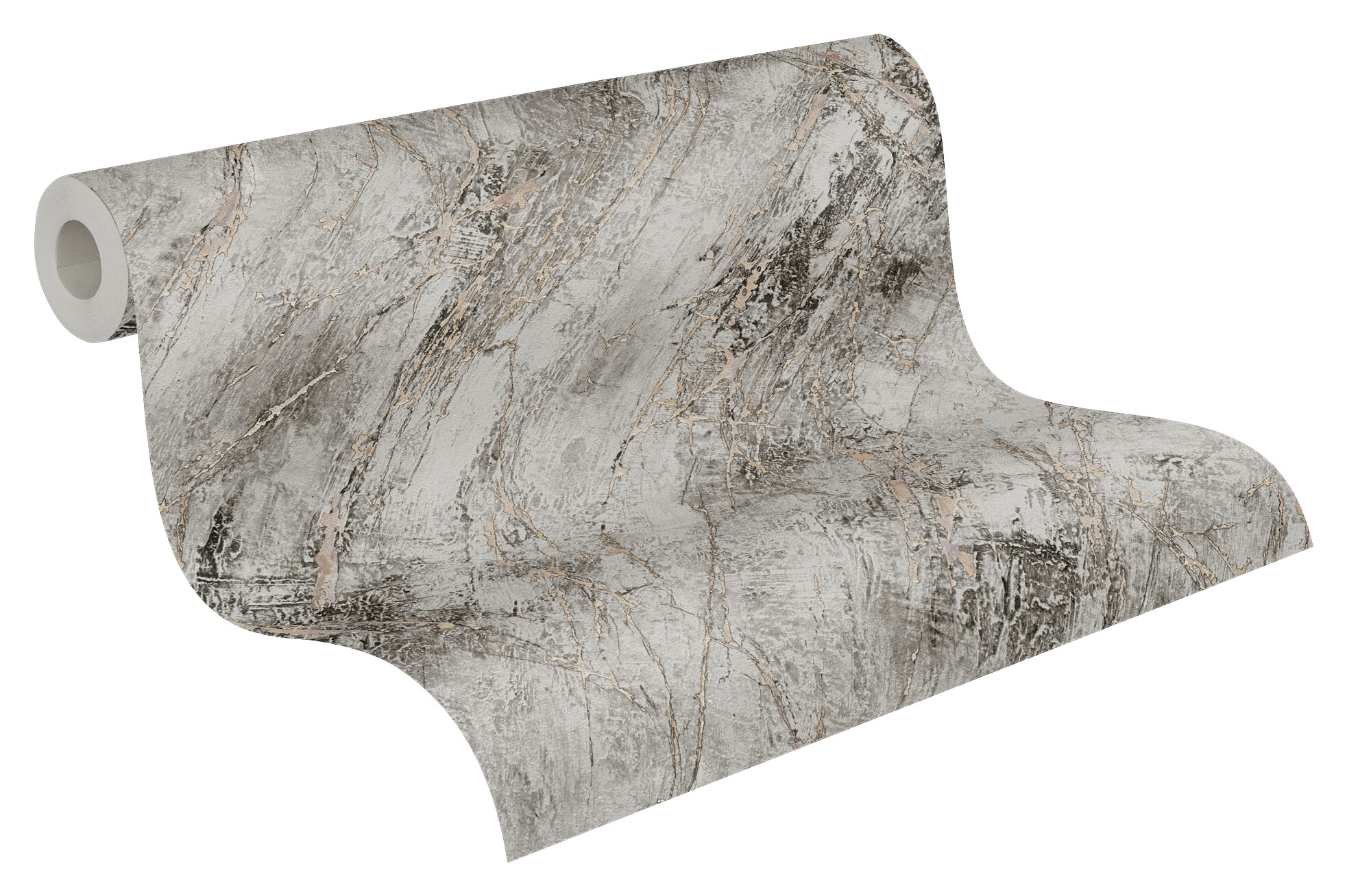 A.S.Creation Vliestapete schwarz grau gold B/H/D: ca. 53x1005x8,2 cm