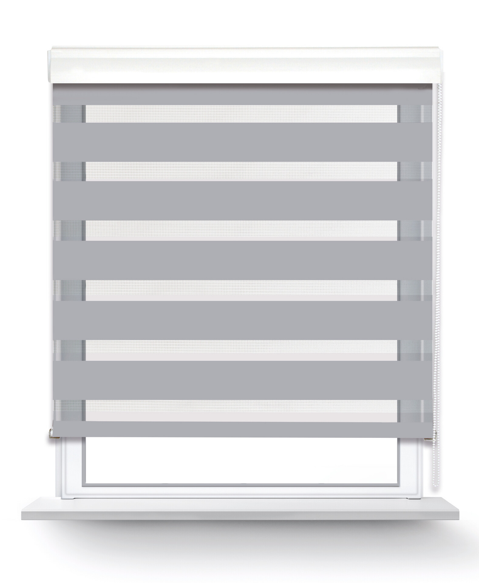 POCOline Doppelrollo mit Blende Easy-Fix silber B/L: ca. 100x160 cm