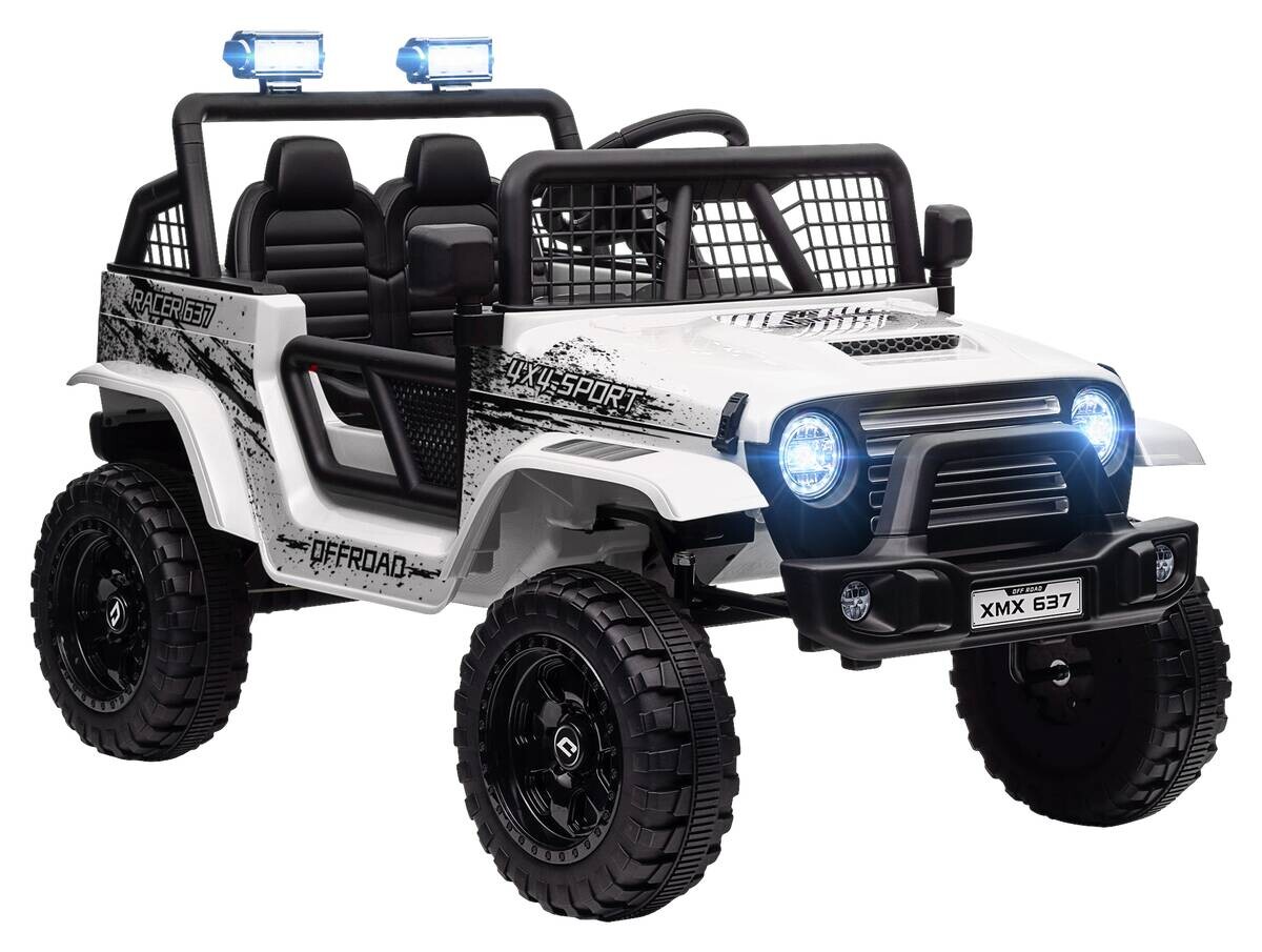 AIYAPLAY Kinder-Elektroauto weiß B/H/L: ca. 67x68,5x109 cm