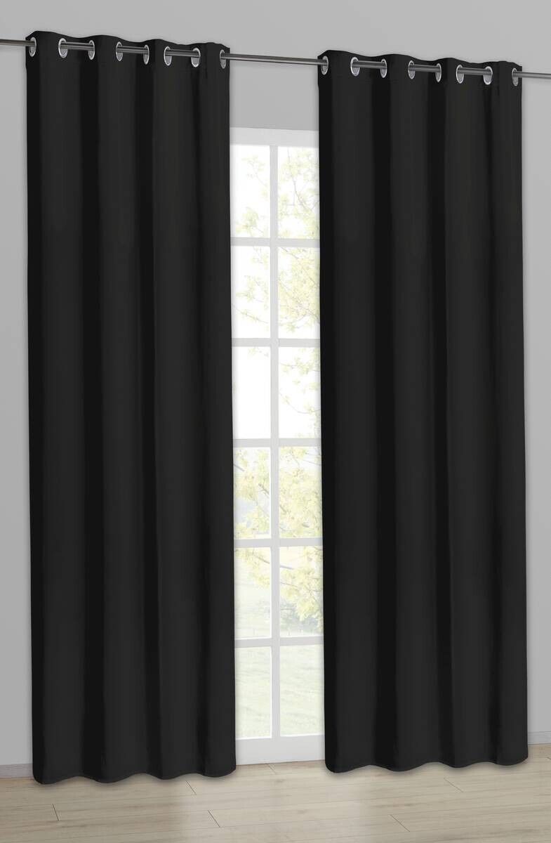 Verdunklungsvorhang Darkness schwarz B/L: ca. 135x245 cm