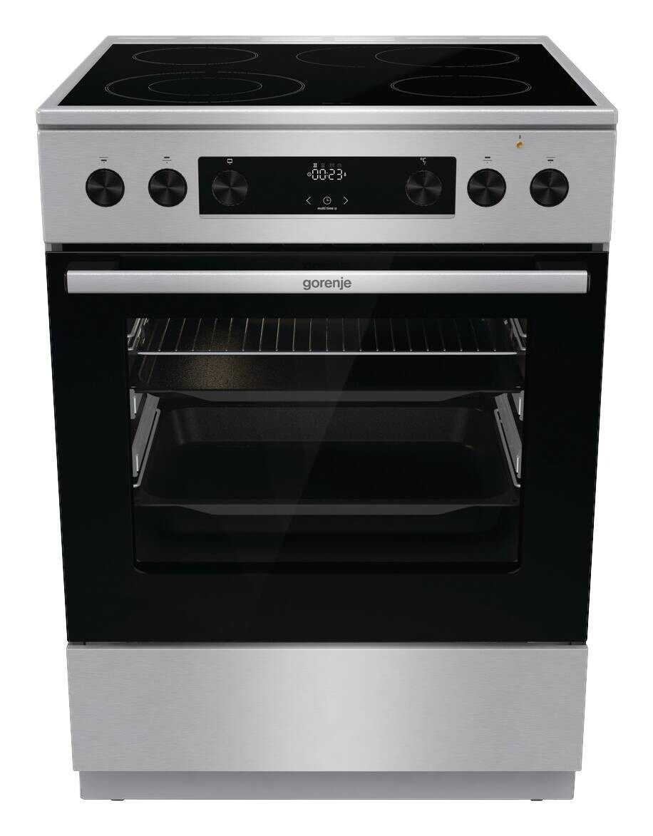 Gorenje Stand-Elektroherd GECS6C70XPA Edelstahloptik B/H/T: ca. 60x85x60 cm