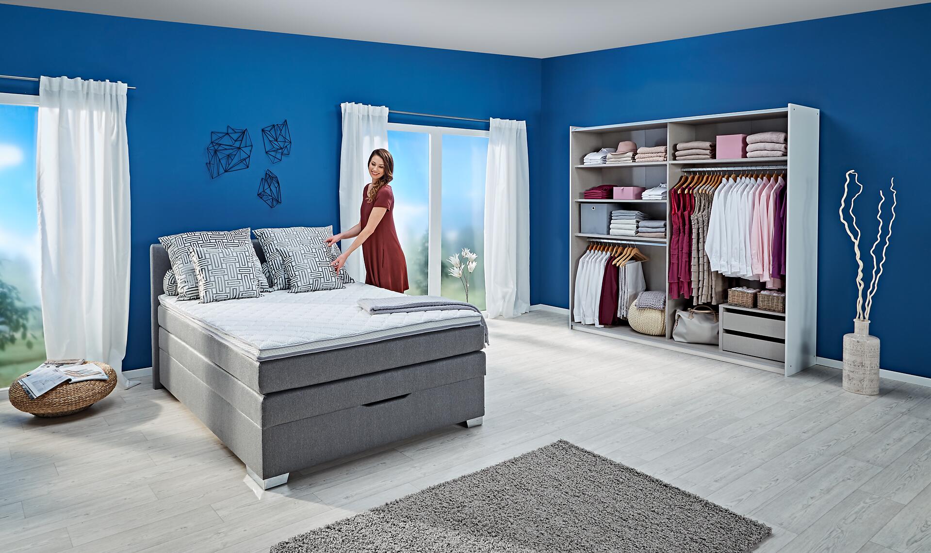 Schwebetürenschrank Kronach Alpinweiß B/H/T: ca. 218x210x59 cm