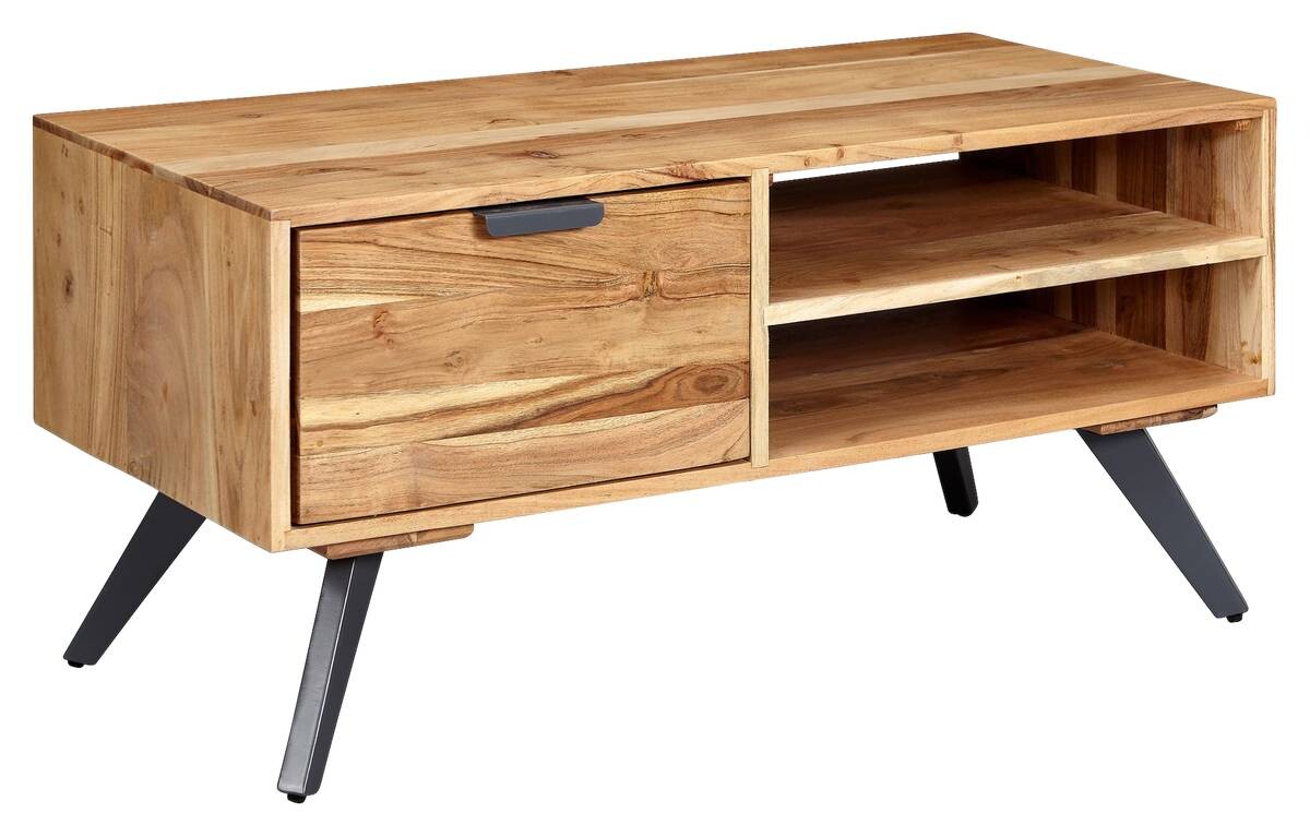 Wohnling Couchtisch braun B/H/T: ca. 45x45x95 cm