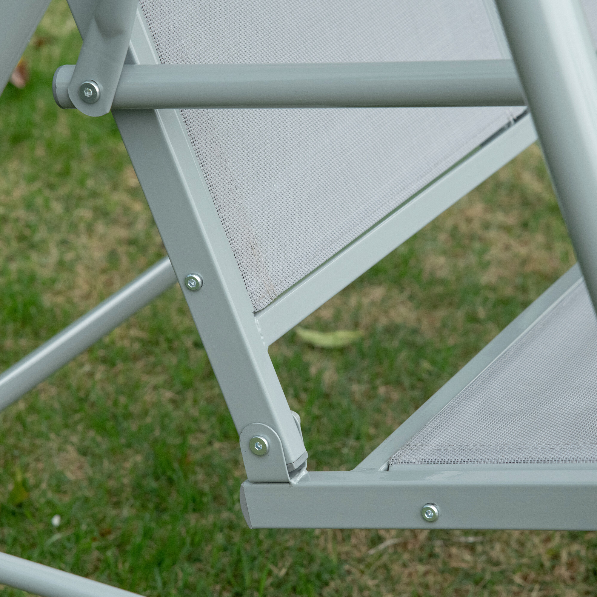 Outsunny Hollywoodschaukel creme Polyester B/H/L: ca. 110x153x170 cm