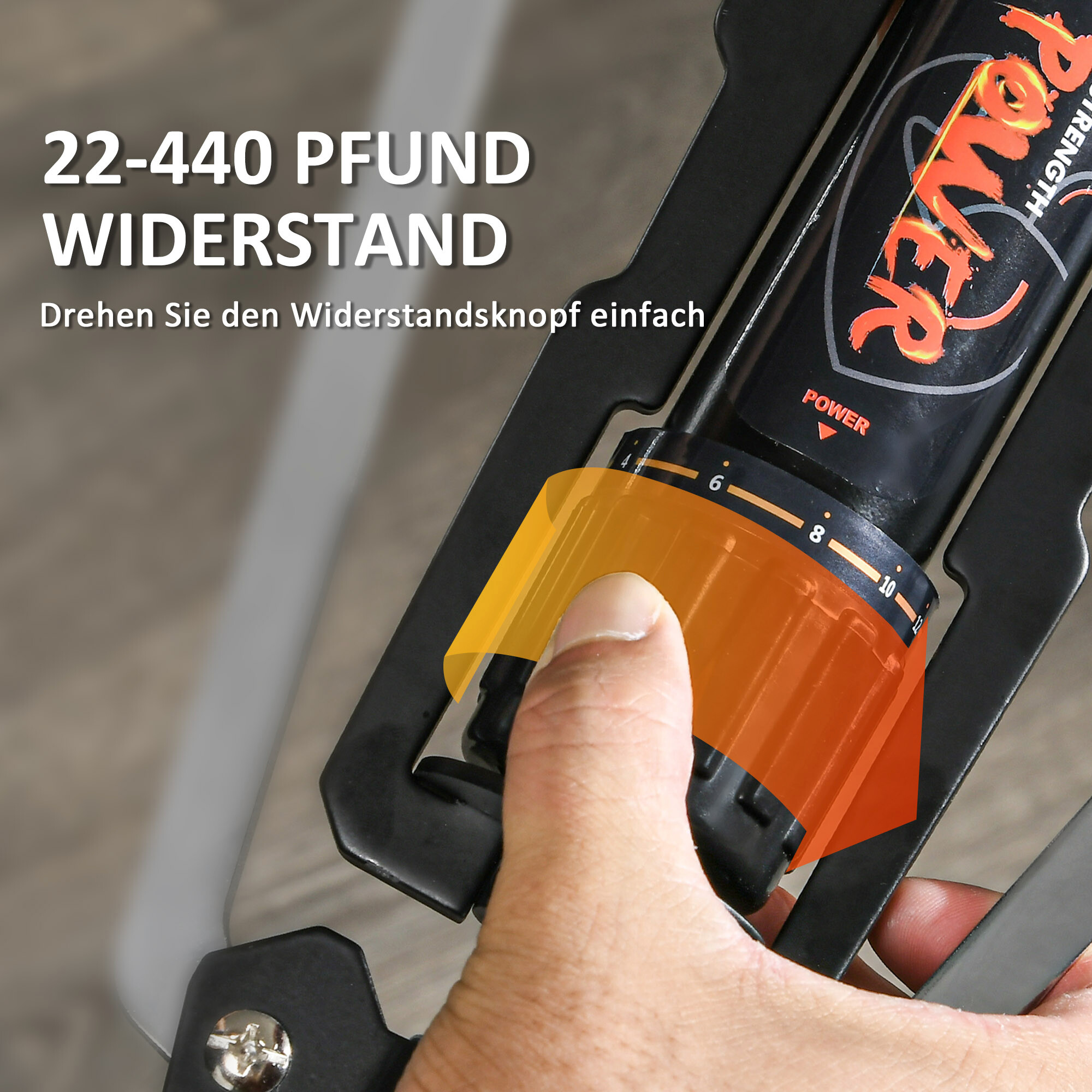 SPORTNOW Armtrainer Power Twister schwarz Kunststoff B/H/L: ca. 16x5x43 cm