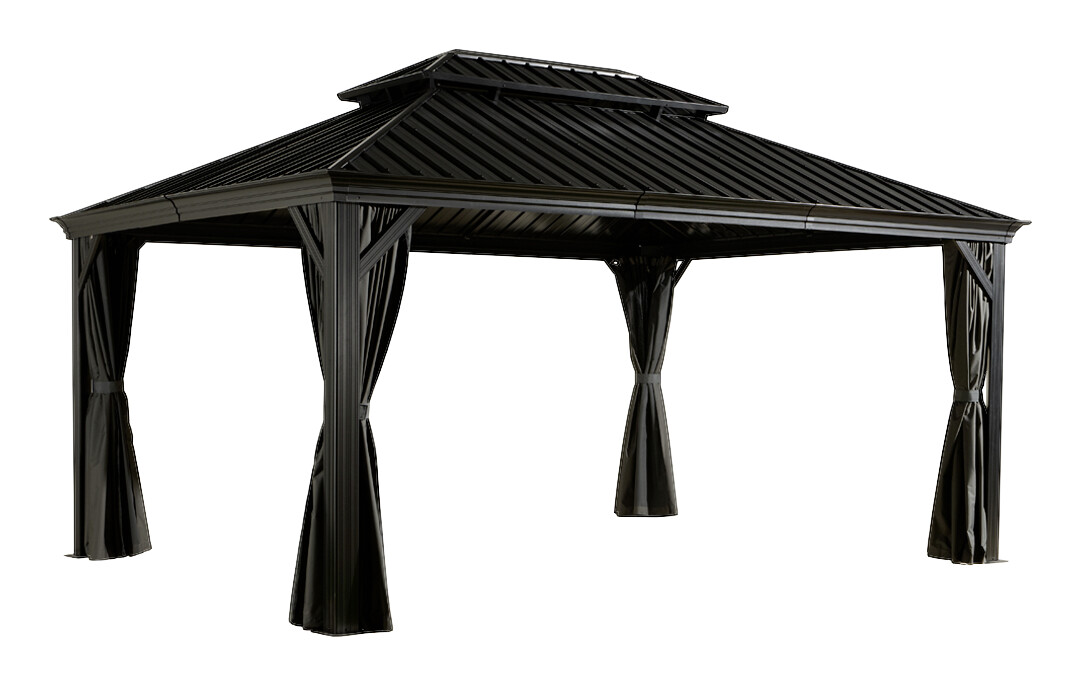 Sojag Pavillon Messina anthrazit Metall B/H/L: ca. 483x307x363 cm