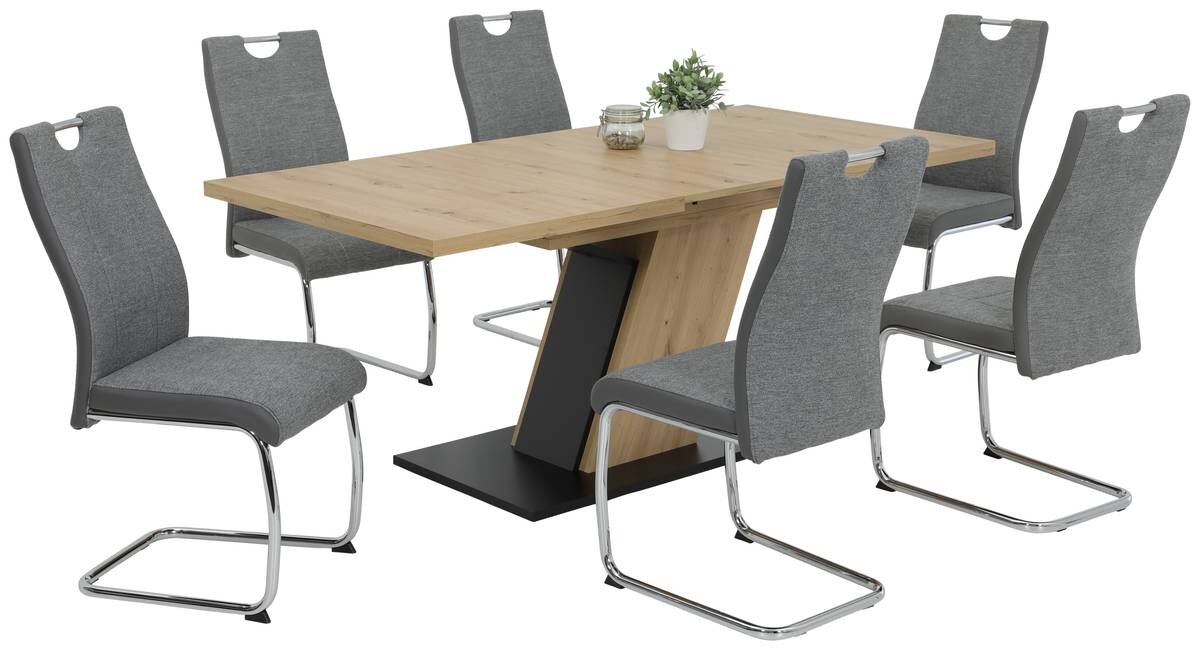 Esstisch JEANETTE Eiche Artisan Nachbildung B/H/T: ca. 140x76x90 cm