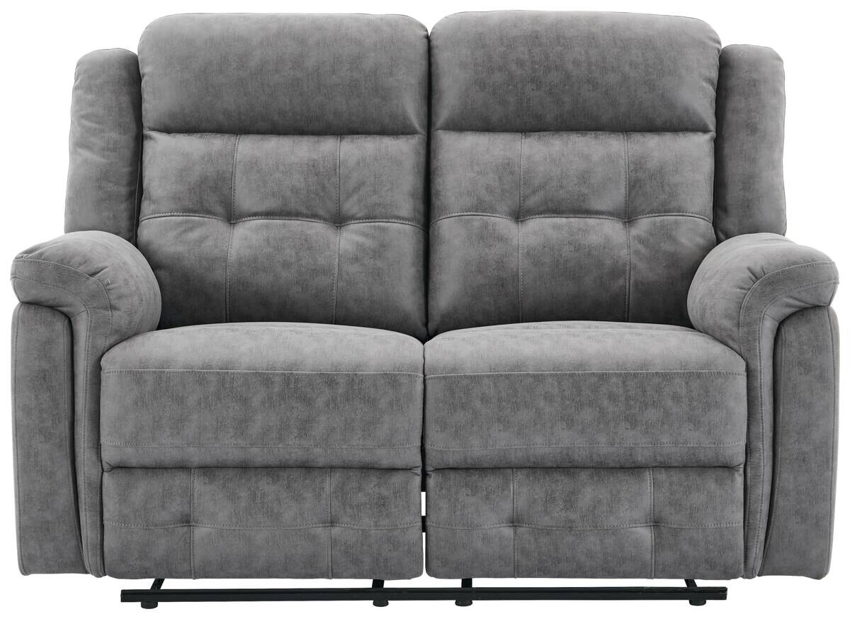 Sofa Philip grau Microfaser B/H/T: ca. 151x103x95 cm