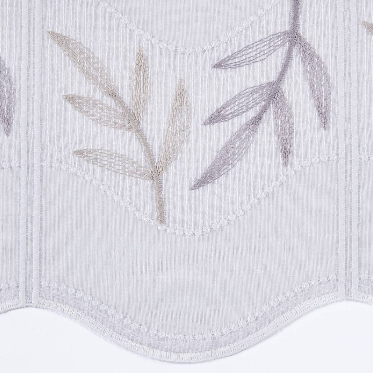 Scheibengardinen-Meterware Isabel weiß H: ca. 60 cm