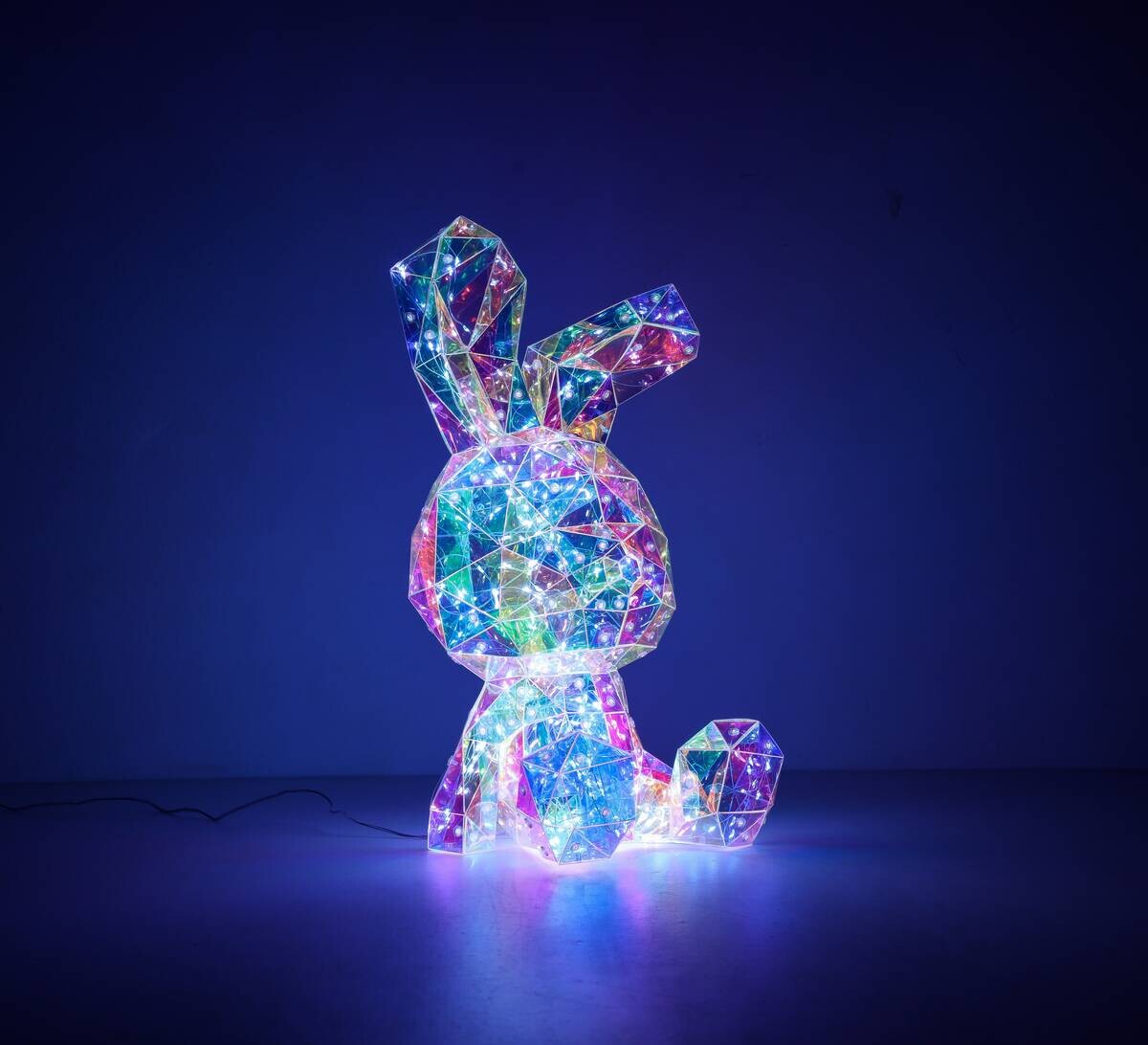 Nolo LED-Dekoleuchte Hase transparent
