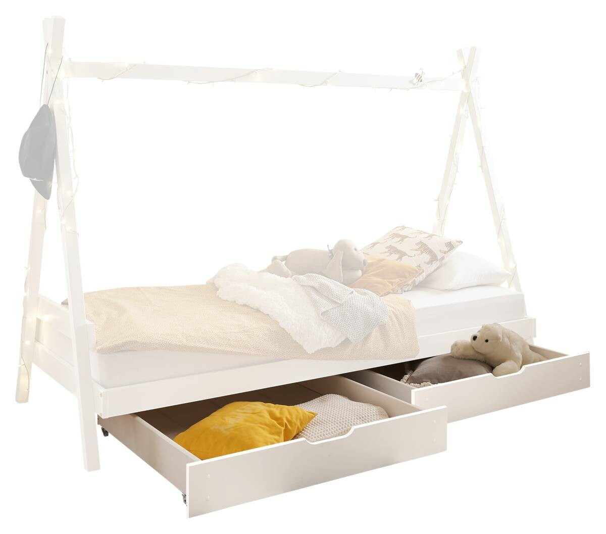 Bettschubkästen Sora weiß