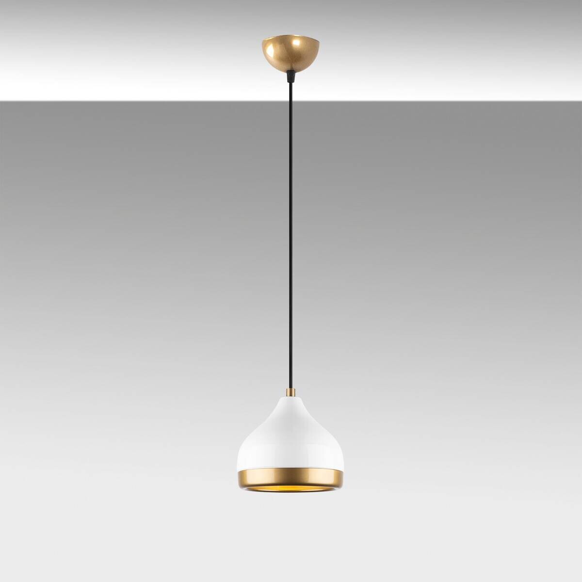 Opviq Pendelleuchte Yldo weiß B/H/T/L/D: ca. 17x112x17x17x17 cm E27 1 Brennstellen