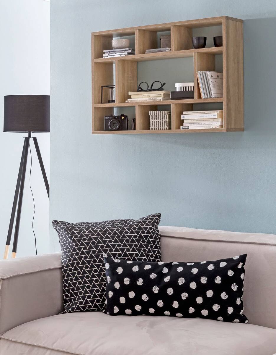 Wandregal Eiche Sonoma Nachbildung B/H/T: ca. 75x51x16 cm