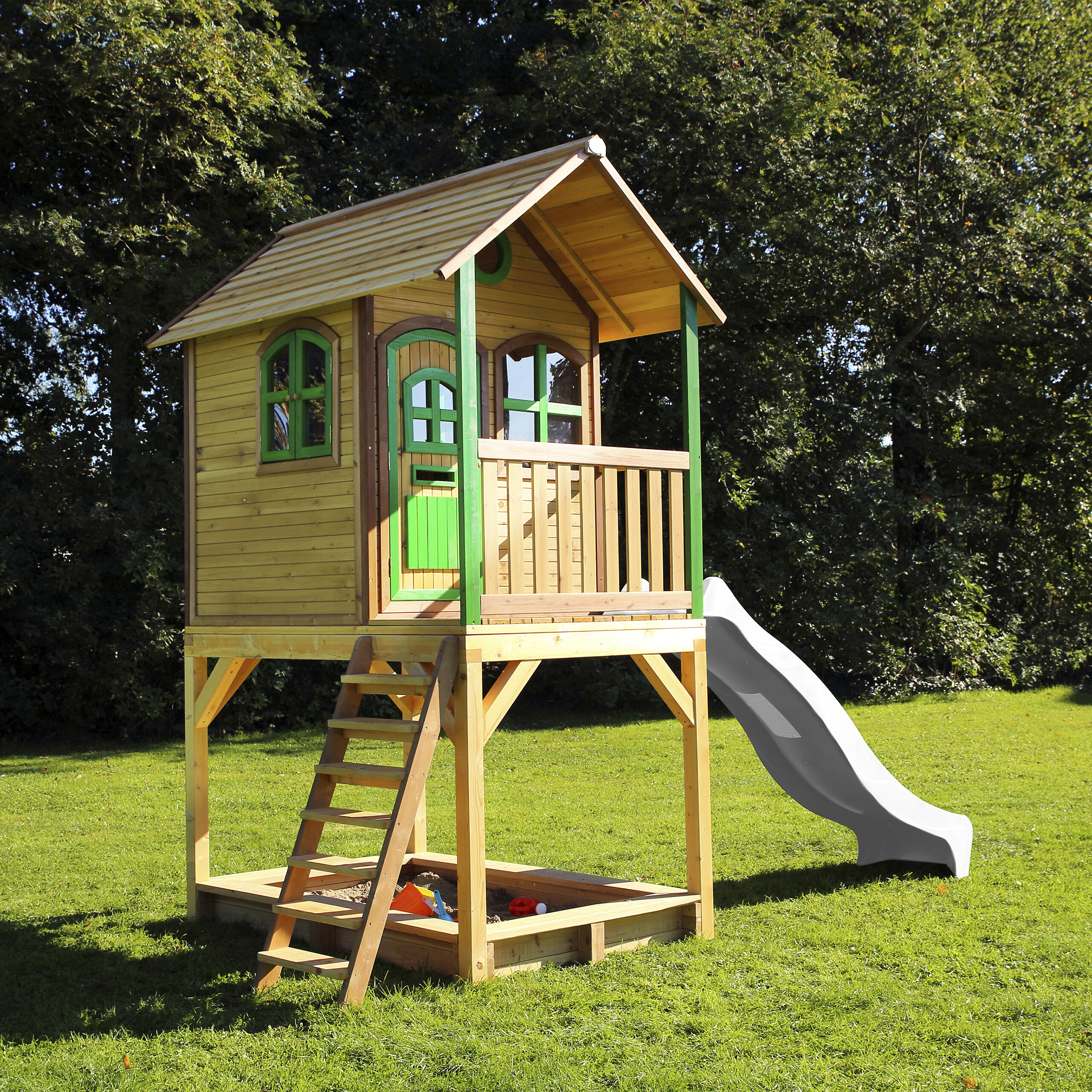 AXI Spielhaus Sarah braun B/H/L: ca. 370x2914x191 cm