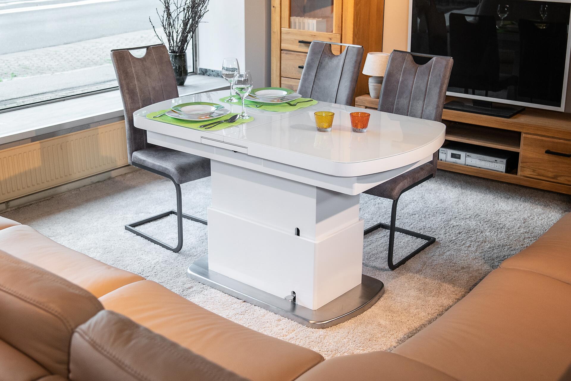 Couchtisch Levi weiß MDF B/H/T: ca. 135x50x75 cm