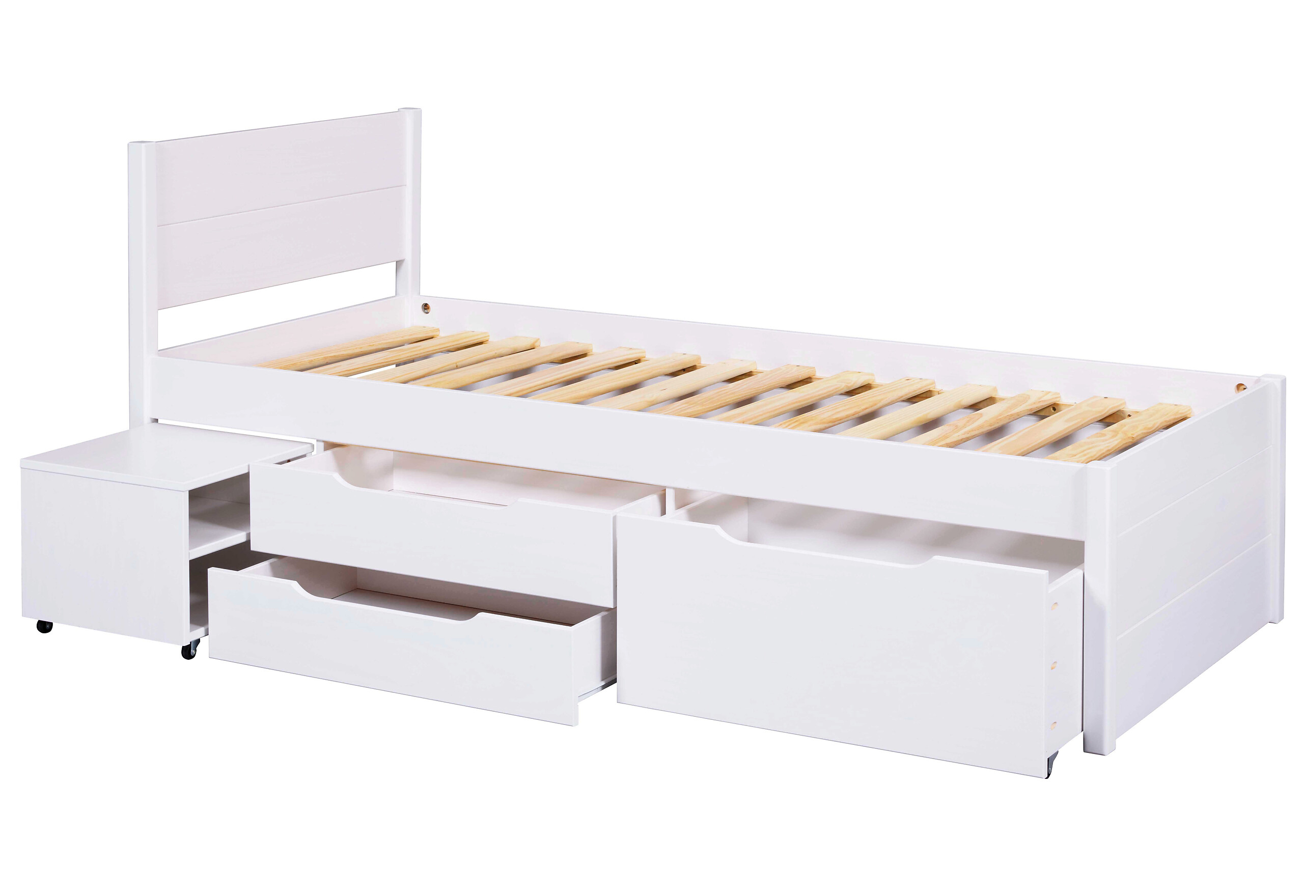 Funktionsbett Efetivo weiß