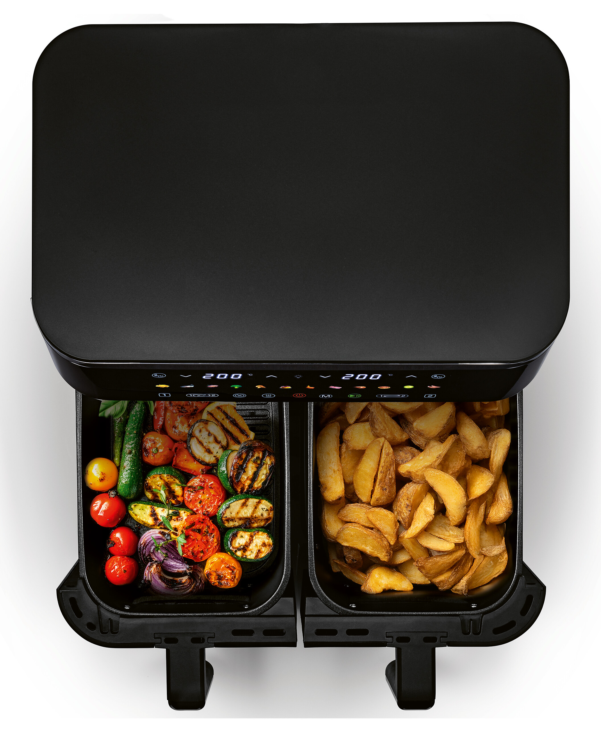 GOURMETmaxx Heißluftfritteuse schwarz Metall B/H/L: ca. 36,2x29,2x40 cm ca. 4,5 l