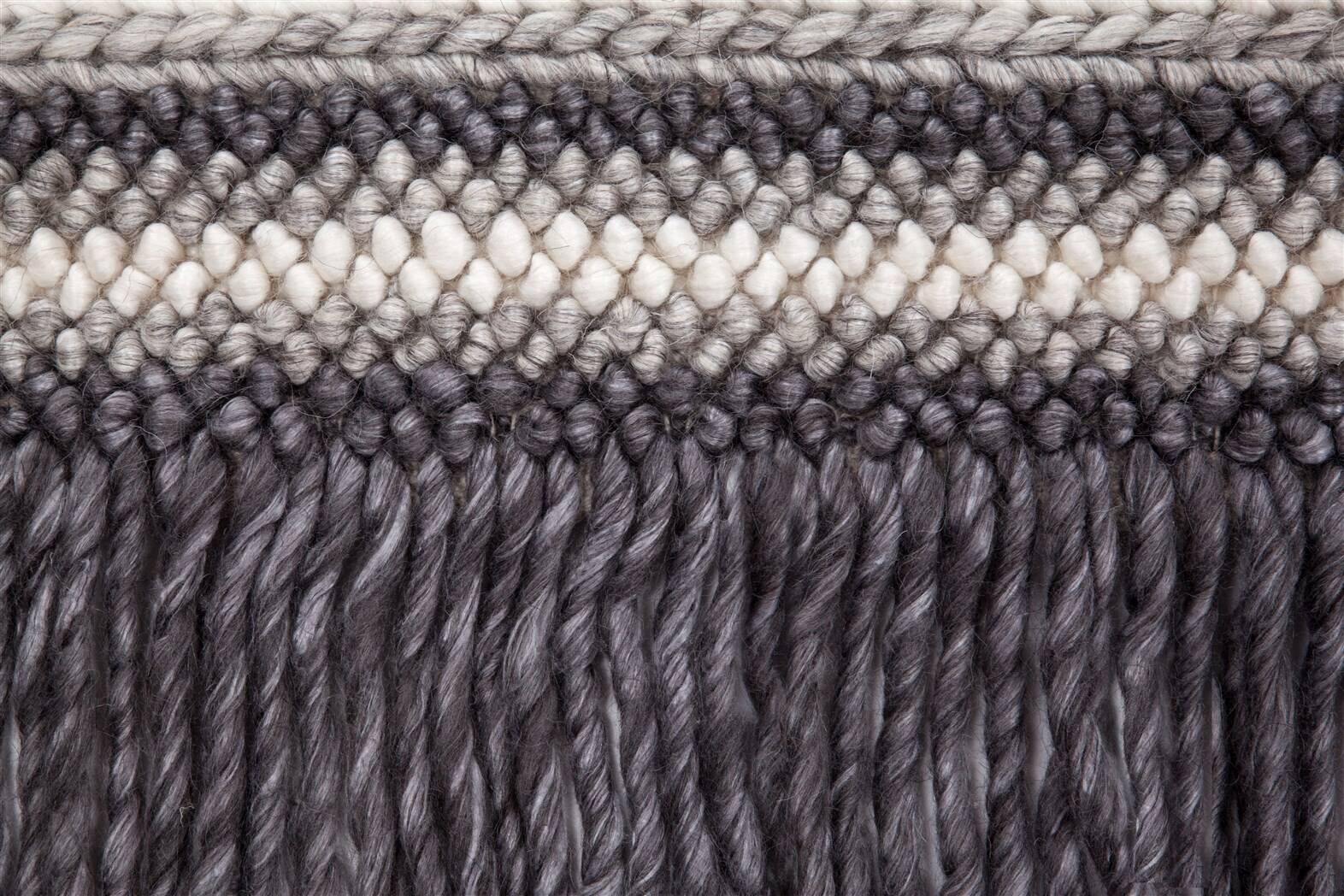 Kayoom Kurzflorteppich Natura 310 anthrazit B/L: ca. 80x150 cm