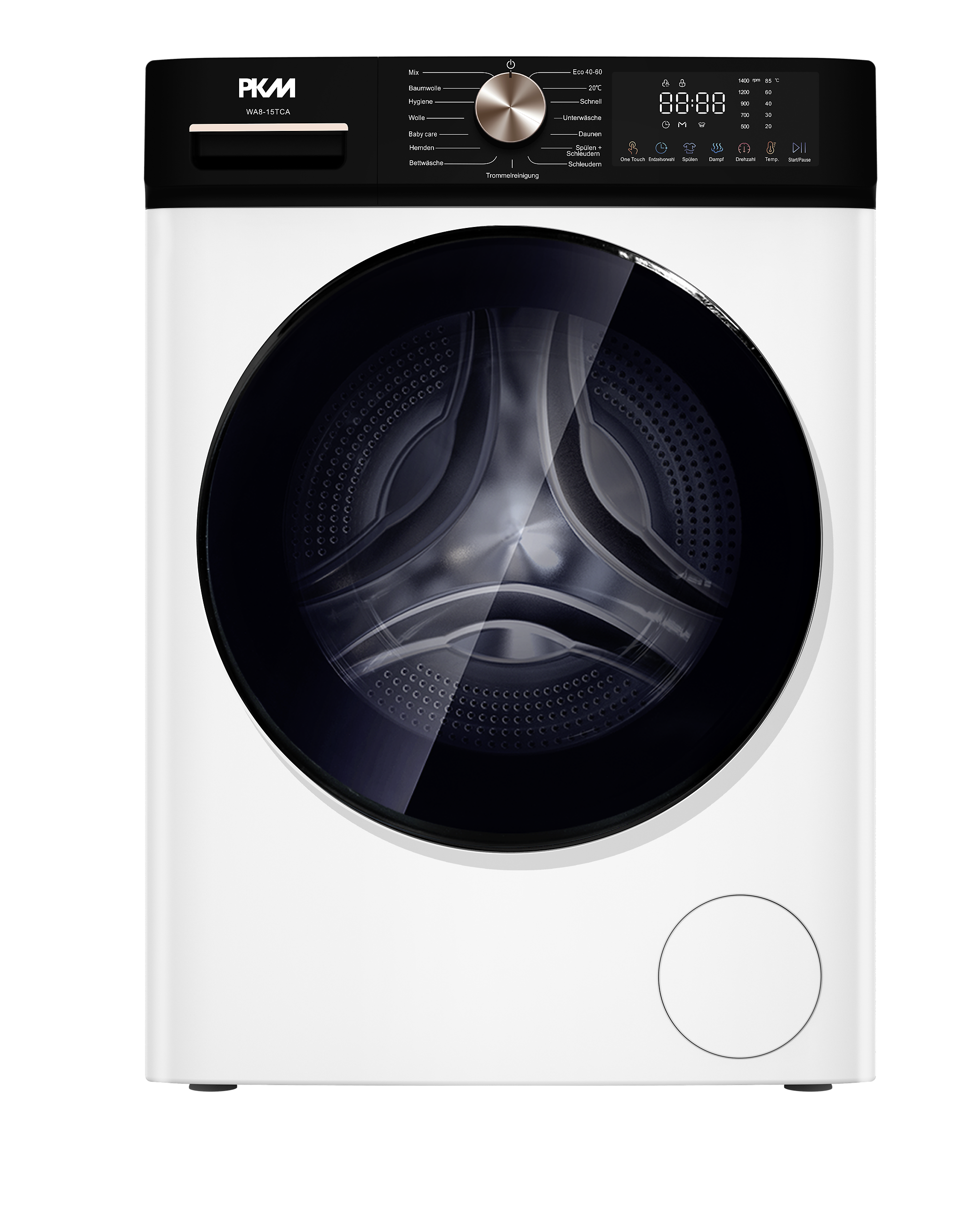 PKM Waschmaschine WA8-15TCA weiß B/H/T: ca. 60x84,7x52 cm ca. 8 kg