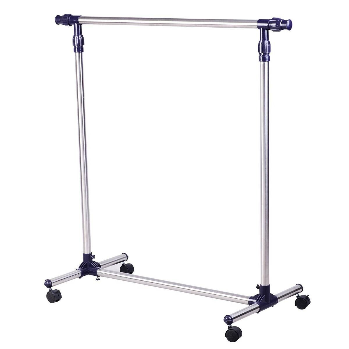 HOMCOM Garderobe silber Edelstahl B/H/L: ca. 45x86x95 cm