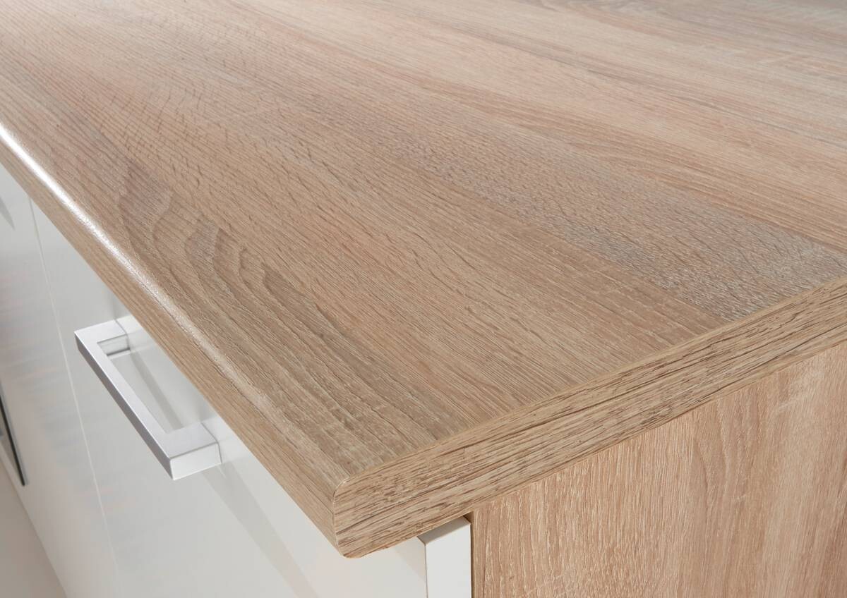 Respekta Küchenblock Economy weiß matt B/H/T: ca. 280x200x60 cm