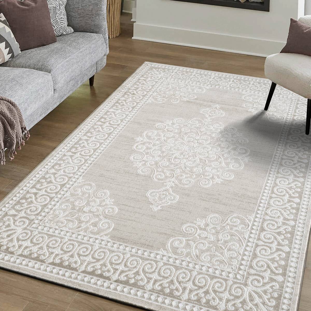 Sanat Teppich Harmony beige B/L: ca. 200x280 cm