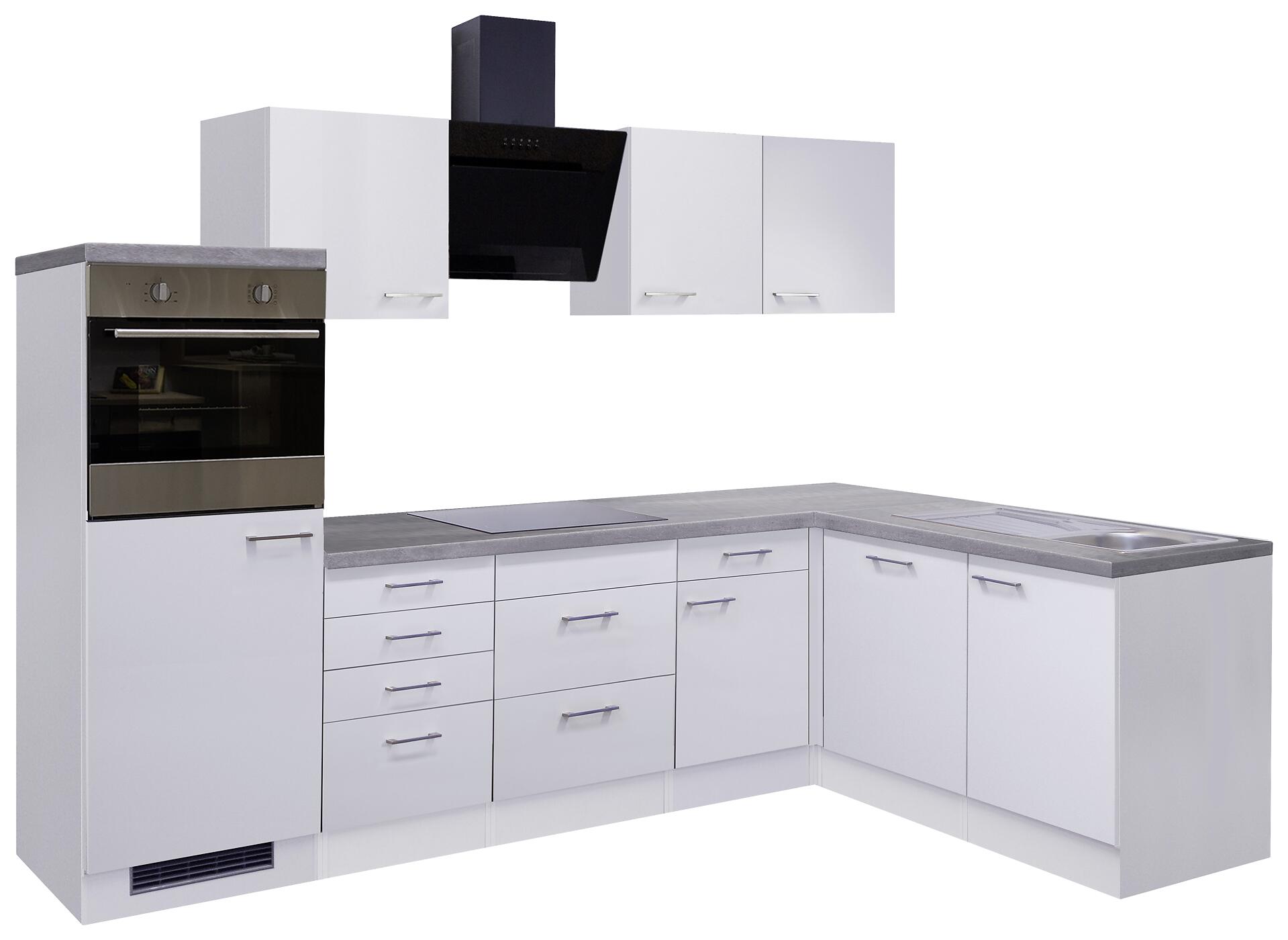 Winkelküche Vita weiß matt B/H/T: ca. 280x200x60 cm