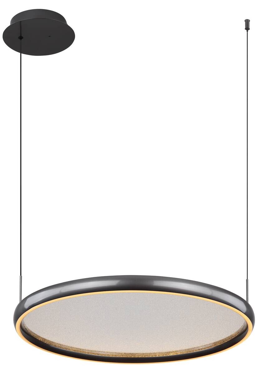 GLOBO LED-Pendelleuchte schwarz Metall Aluminium B/H/L: ca. 60x150x63 cm 1.0 Brennstellen