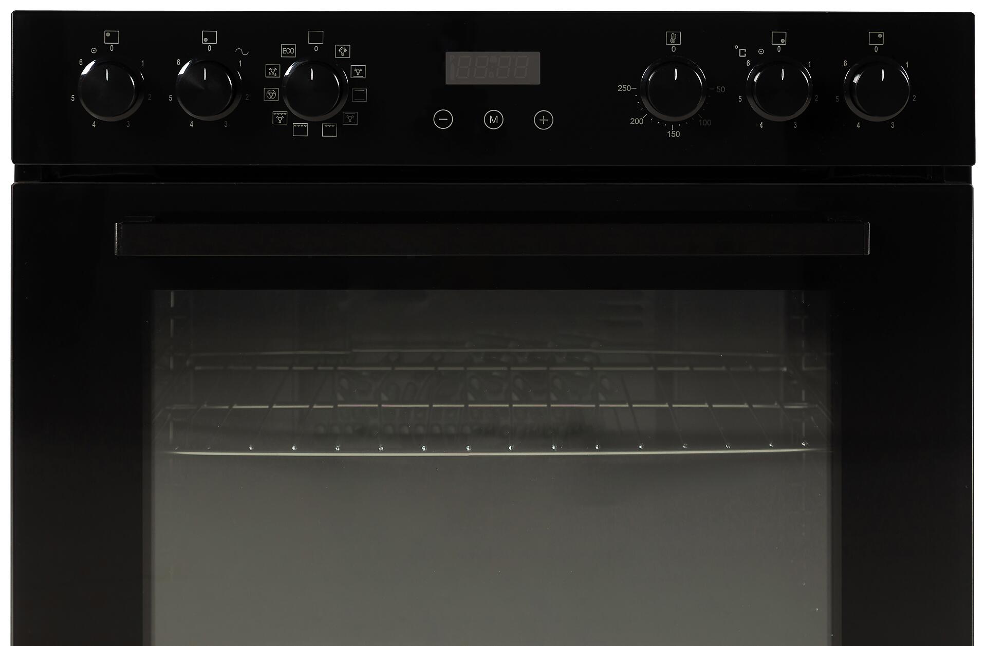 Mican Einbauherdset HSHDB73S schwarz B/H/T: ca. 59,5x59,5x57,5 cm