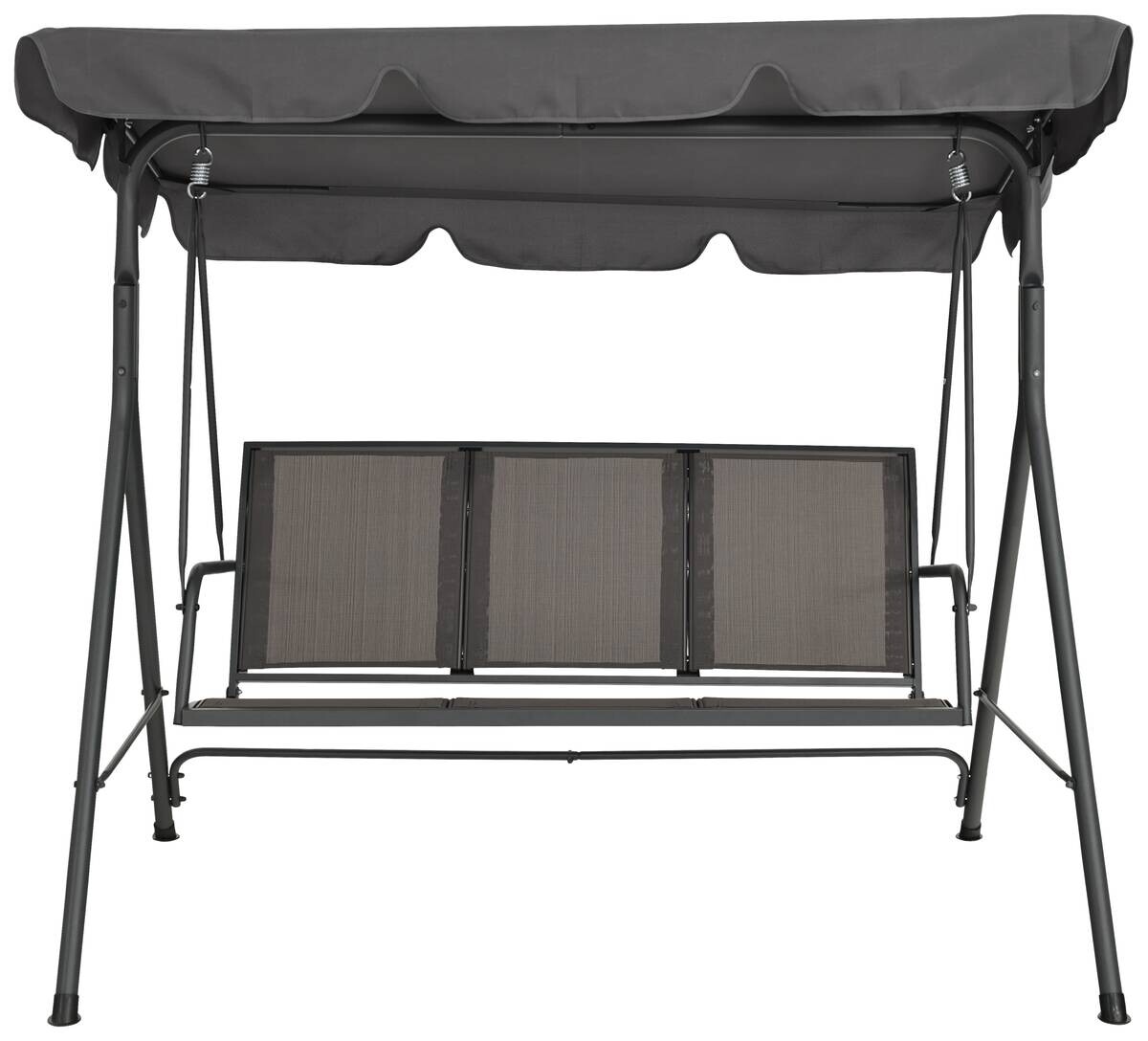 POCOline Hollywoodschaukel dunkelgrau Stahlrohr B/H/L: ca. 110x153x170 cm