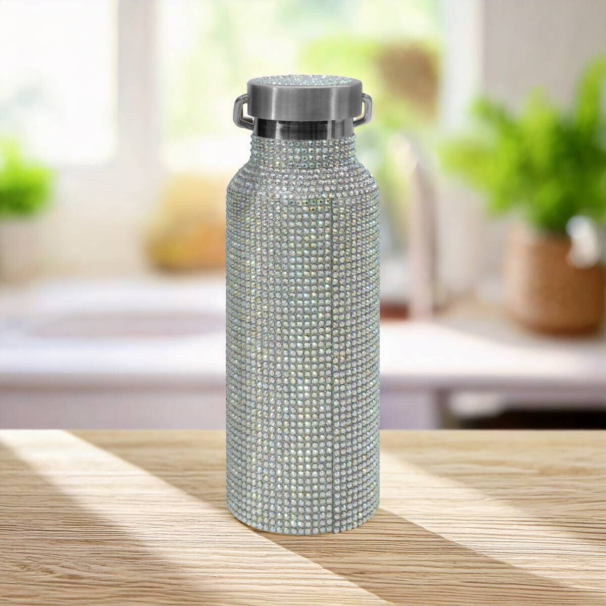 Fackelmann Trinkflasche silber Edelstahl