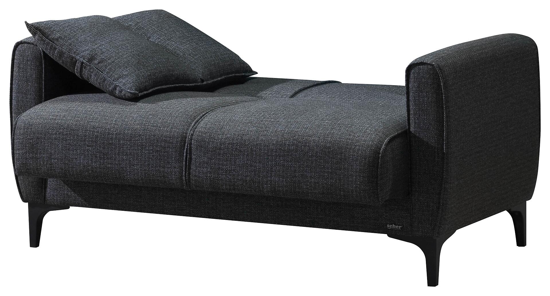 Sofa 3-2-1 San Marino anthrazit Microfaser